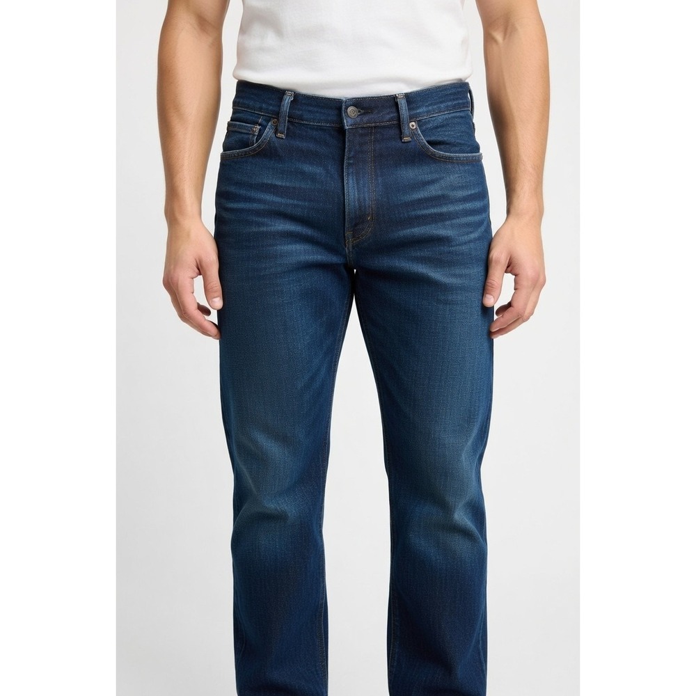 Men's Levi's 541 Athletic Taper Stretch Jeans Stealth Dark Wash 52x30 18757-0003